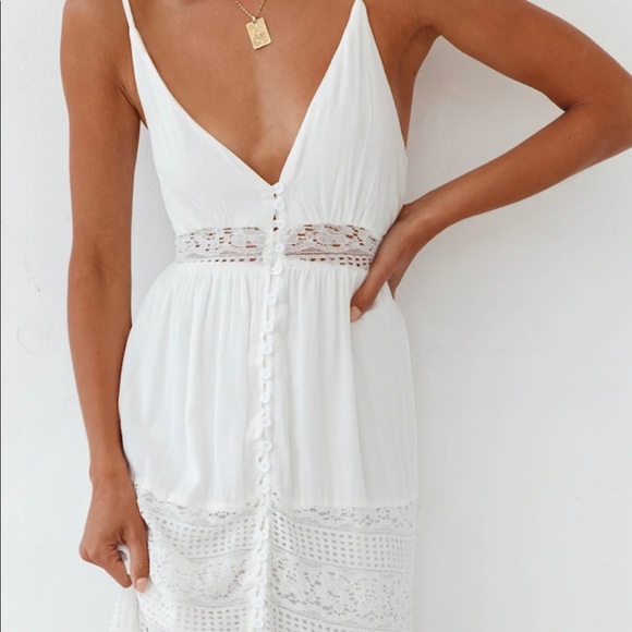 Fortunate one white boho dress - Picture 3 of 6